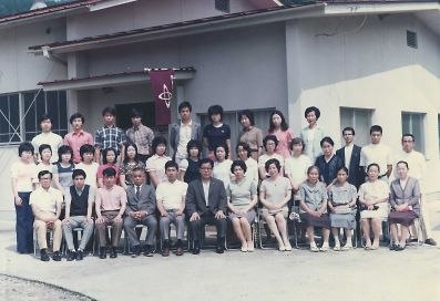 昭和48年当時の従業員の集合写真